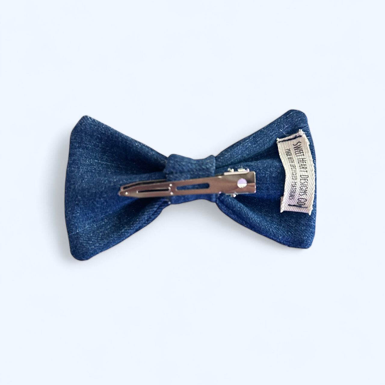 Denim Hair Bow