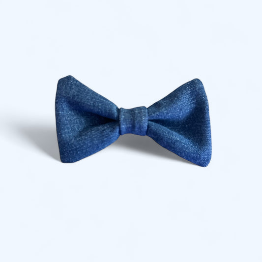Denim Hair Bow