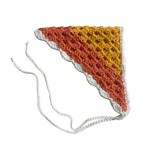 Yellow and Orange Ruffles Crochet Head Scarf