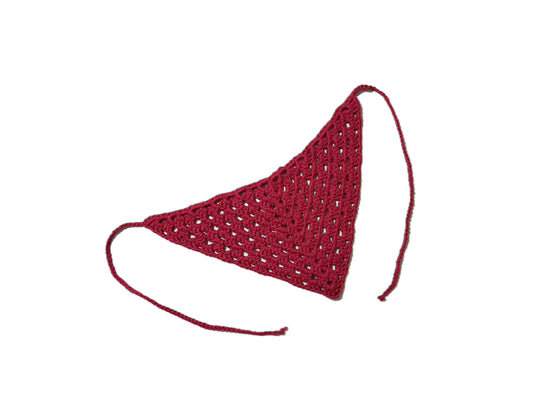 Crochet Red Head Scarf
